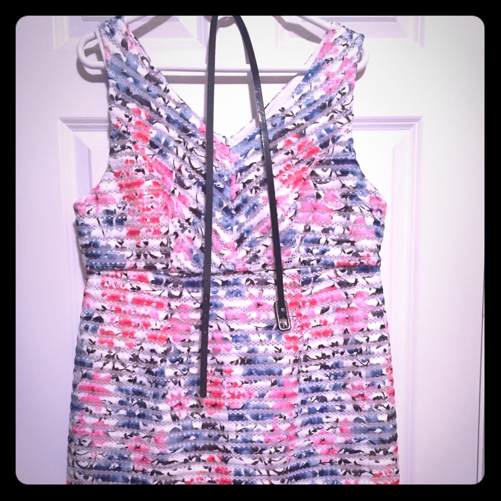 Motherhood Maternity dress w/ modern floral print